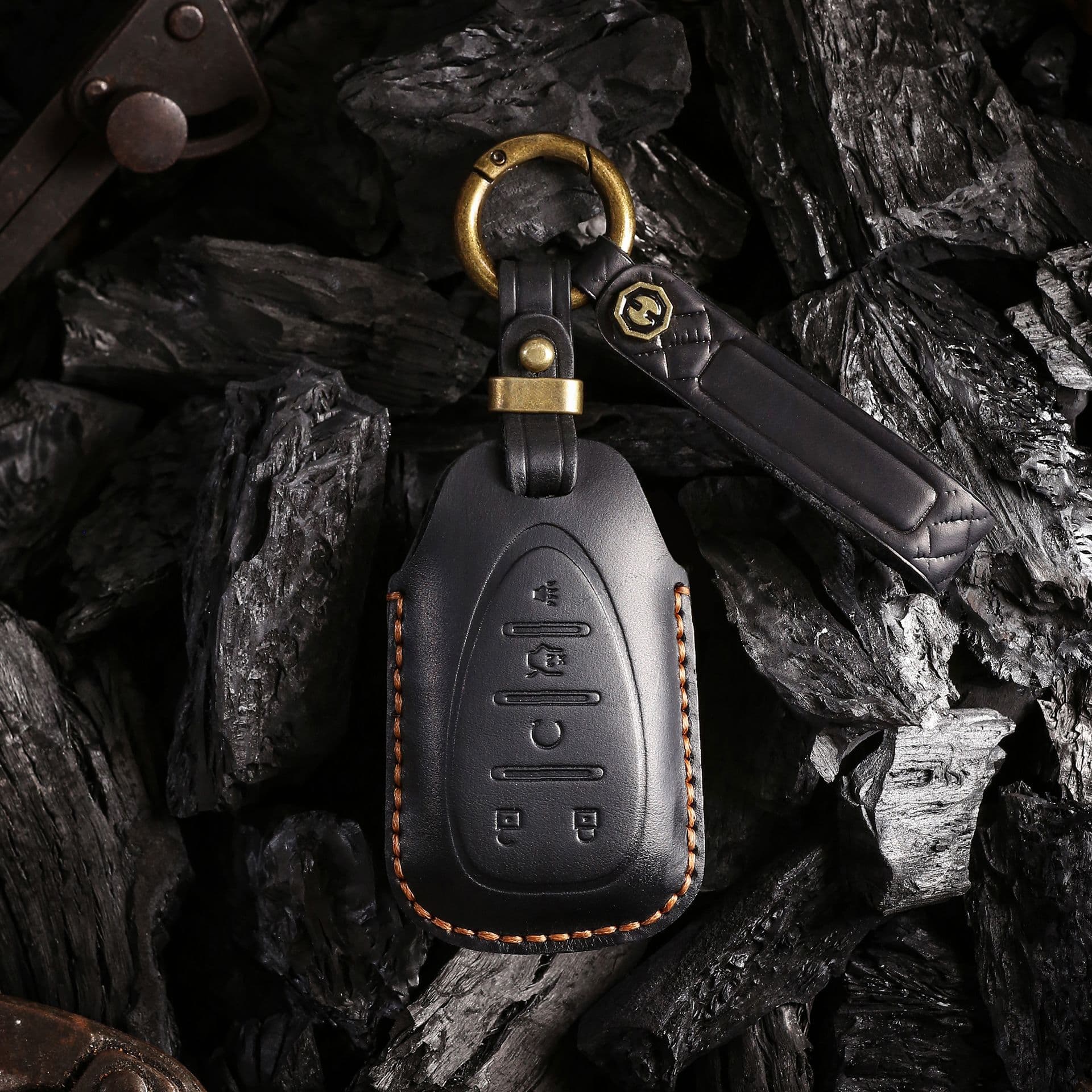 Retro Style Chevrolet Key Cover Protection Shell for Kezzu Caozu Mawei Xl And Other Models Leather Material Customizable