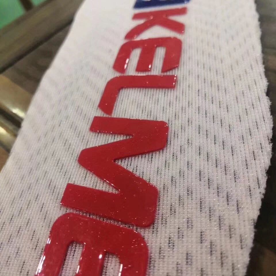 Hangzhou Manufacturer Screen Printing Elastic 3D Thick Plate Glue on Cotton Canvas and Linen