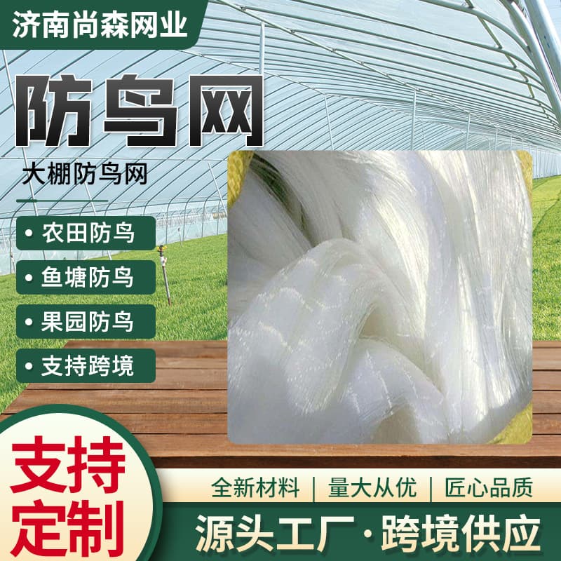 Bird Netting Cross-border Transparent Net for Greenhouse, Fruit Tree Protection, Poultry Fencing, Cat Fall Prevention Net