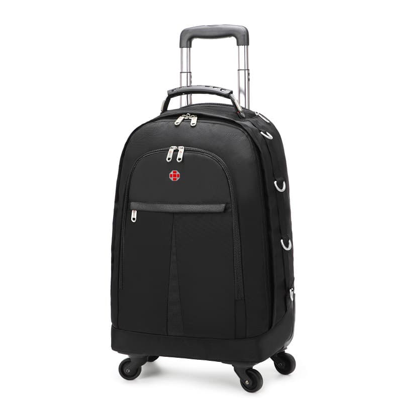 Swiss Army Knife Saga Trolley Backpack New Large Capacity Casual Business Travel Bag Outdoor Backpack Trolley School Bag