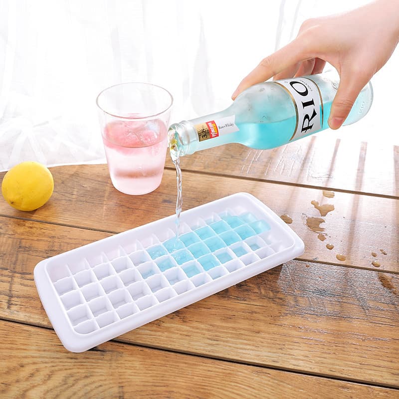 Home Ice Cube Tray with Lid, Quick Freeze Ice Mold, Creative Small Ice Cube Box, Baby Food Ice Tray, Storage Ice Box
