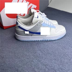 Trending Dunk Sea Salt Blue Low Top Skateboarding Shoes Student Lace-up Casual Unisex Couple Sneakers with Air Cushion
