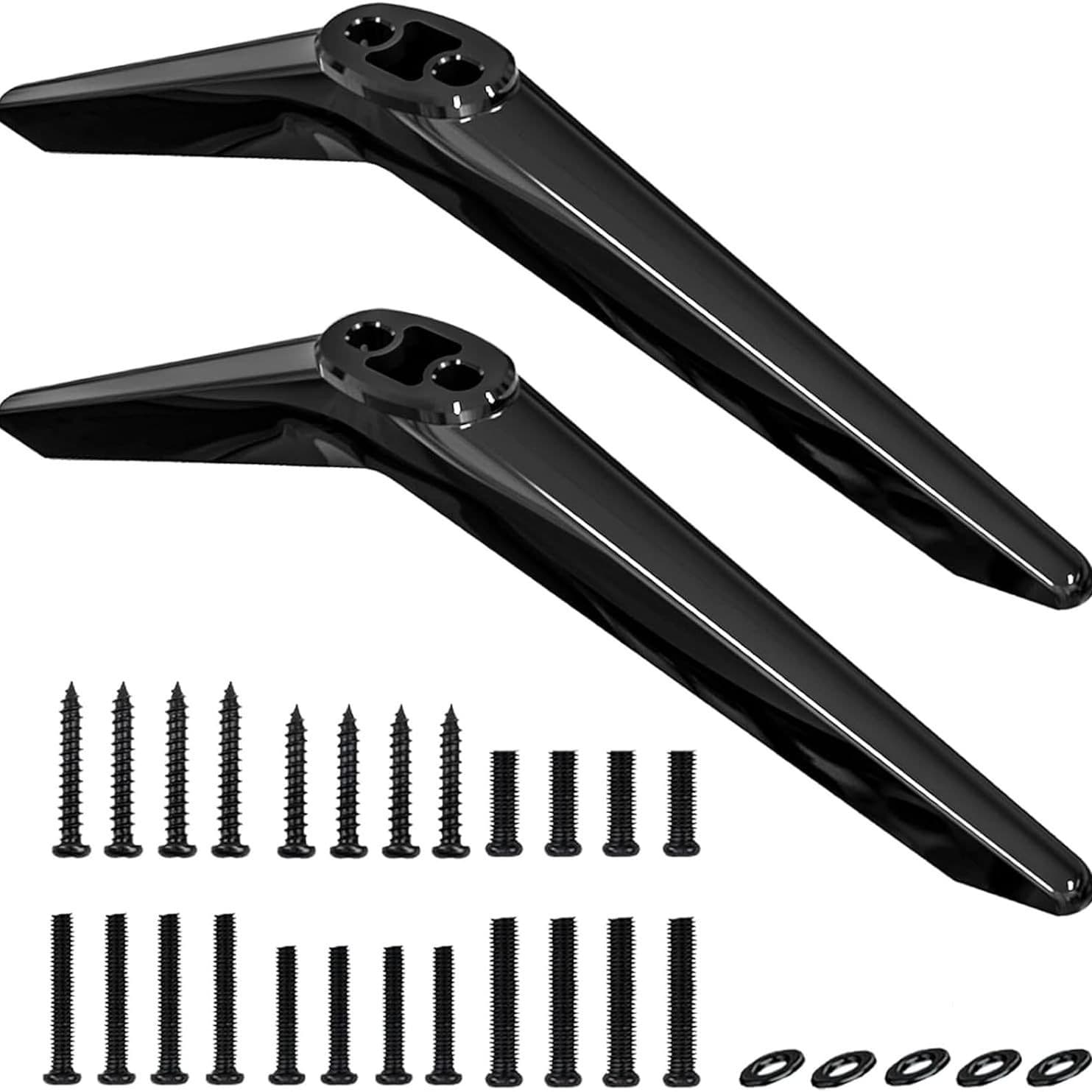 TV Base Stand Compatible with TCL 28/32/40/43/49-65 Inch 55s453, Legs No Drilling Required