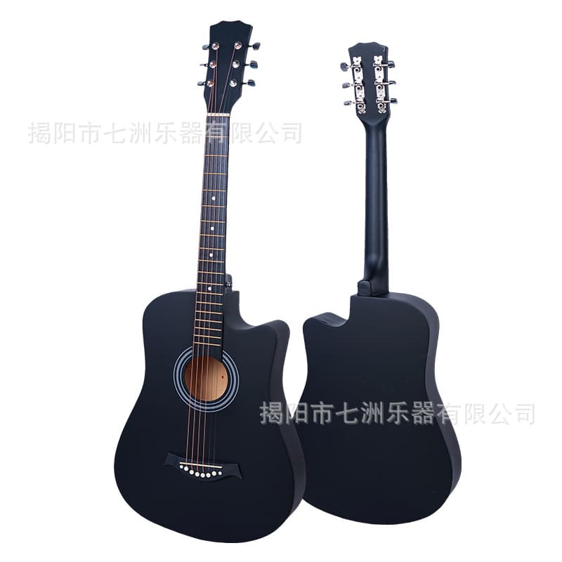 Guitar Wholesale 38-Inch Large Stock Acoustic Guitar for Beginners Cutaway Practice Guitar Entry-Level Popular Practice Guitar
