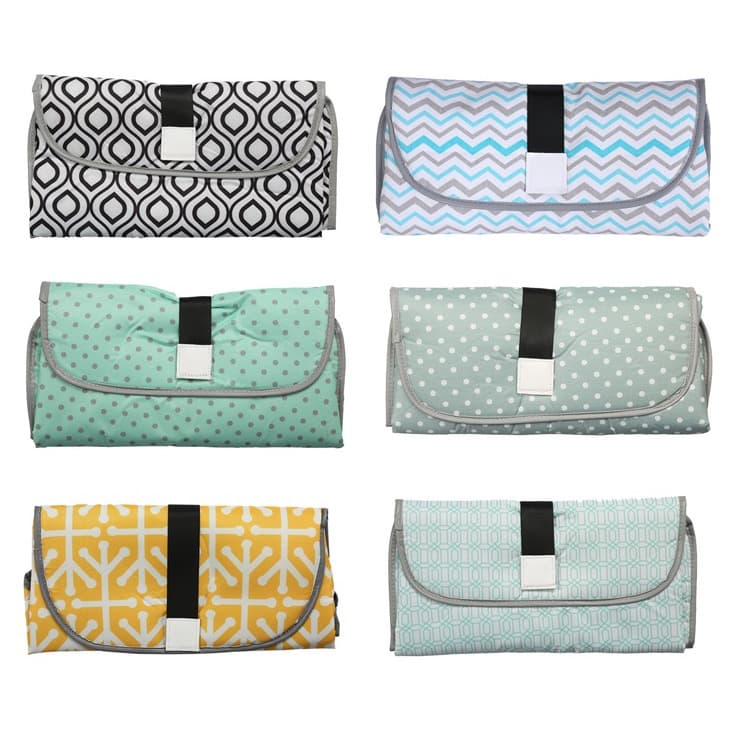 Cross-border popular baby changing pad portable newborn diaper changing table multi-color printed baby changing pad