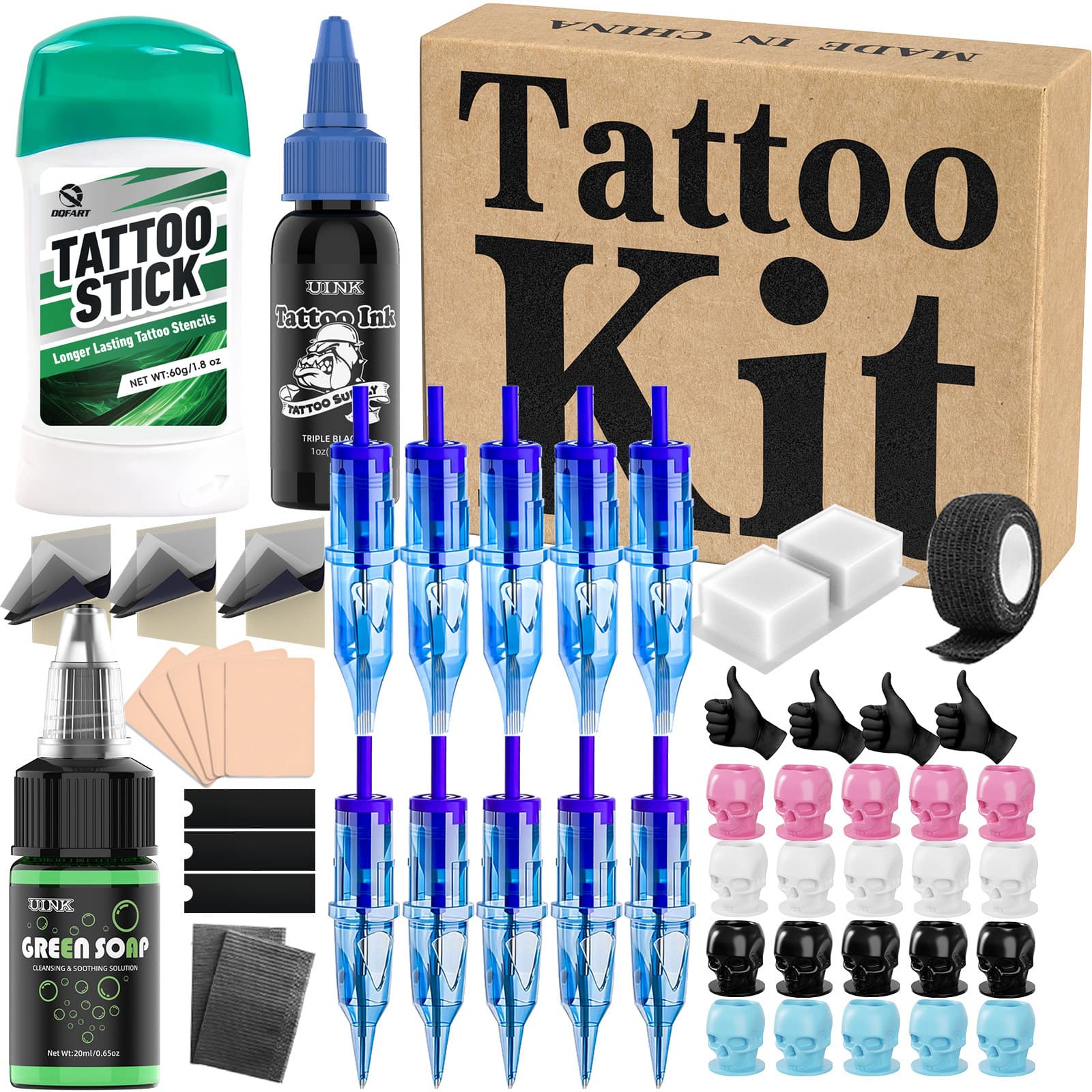Cross-border Hot Selling Tattoo Kit Accessories Set Tattoo Auxiliary Tools Wholesale Tattoo Tool Accessories