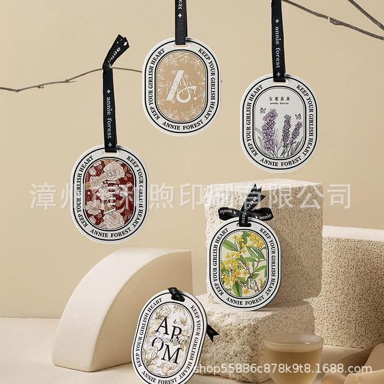 Free design high-end custom-shaped clothing hang tags, car pendant gifts, kraft paper cards, trademark certification labels