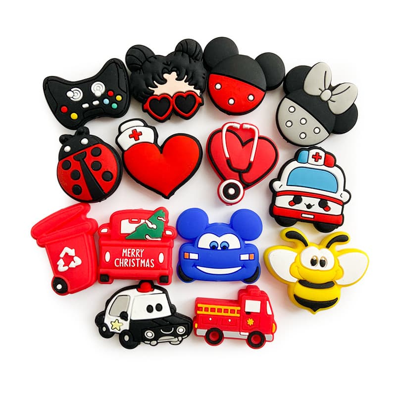 Factory Supply Multiple Silicone Beads Creative Silicone Teether Beads Baby DIY Necklace Loose Beads Pacifier Clip Chain