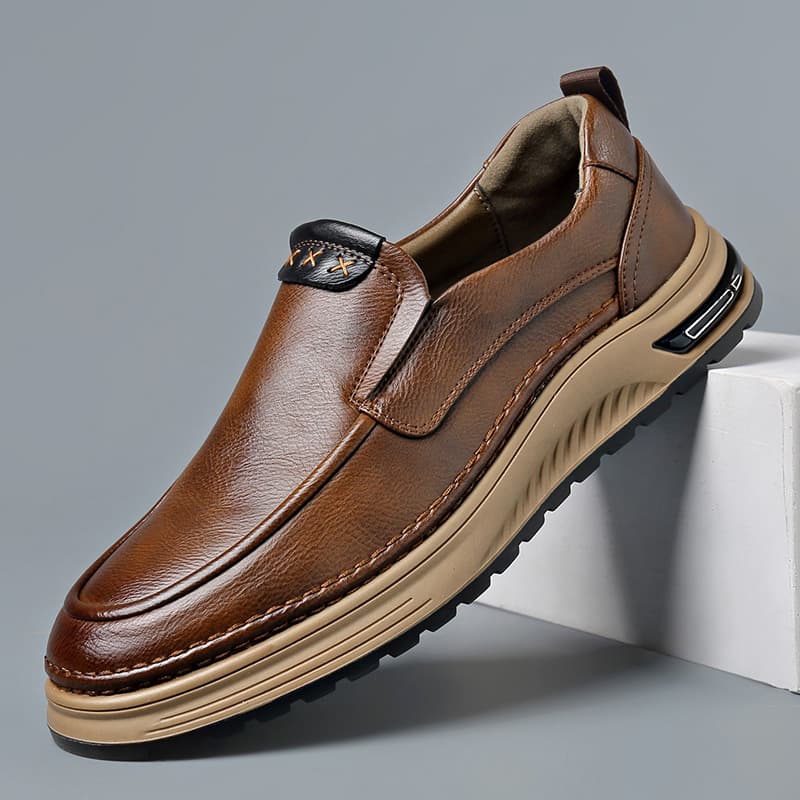 2025 New Men's Business Casual Leather Shoes, Versatile Commuter Slip-on Shoes, Men's Leather Shoes, Dad Shoes 55662