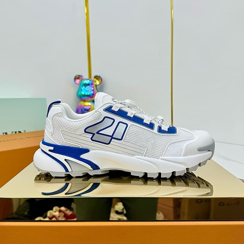 Spot European station fashionable new men's shoes thick-soled lace-up color matching Korean casual sports shoes with increased height and breathability for men