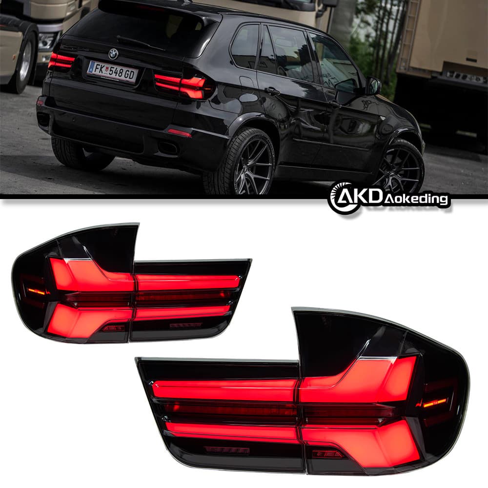 Tail Light Assembly for 07-13 BMW X5 E70, Upgrade LED Running Brake Light, Reverse Light, Flowing Turn Signal