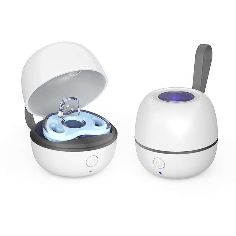 2024 New Pacifier Sterilizer Portable Soother Bluetooth Earbuds UV Storage Case Cross-border