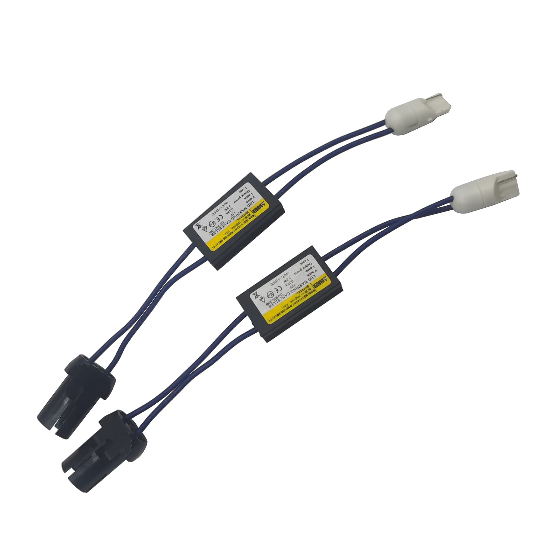 Cross-border Supply Automotive LED Decoding Wire Harness Soft/Hard Base T10 Width Indicator Light Decoder W5W LED Decoder