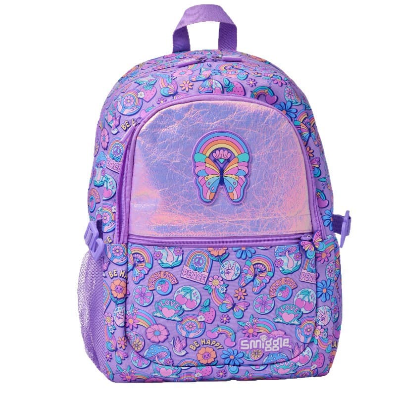 Australia Smiggle Large Capacity Double Buckle Messenger Bag for Primary and Secondary School Students, Large Capacity Backpack