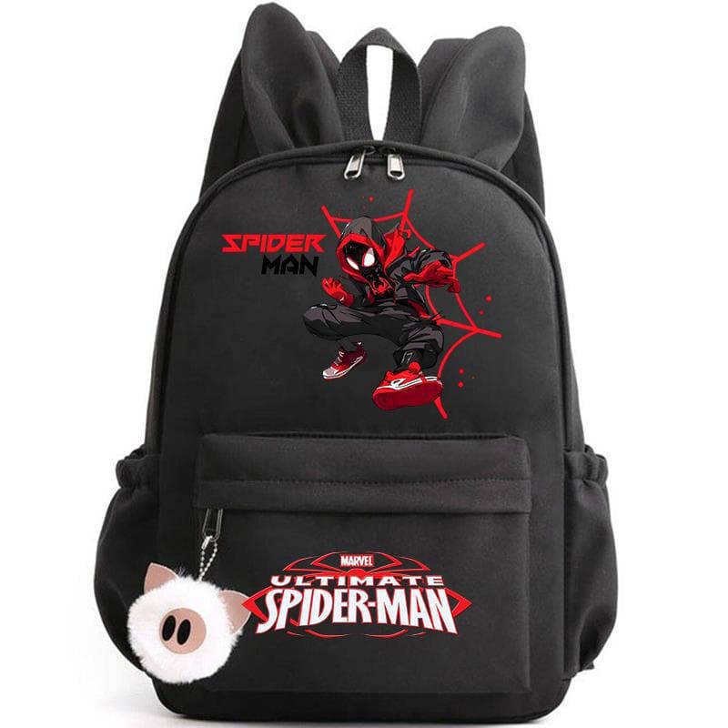 Spider-Man Backpack Girls Boys Teenagers Backpack Casual School Bag Travel Rabbit Ears Backpack