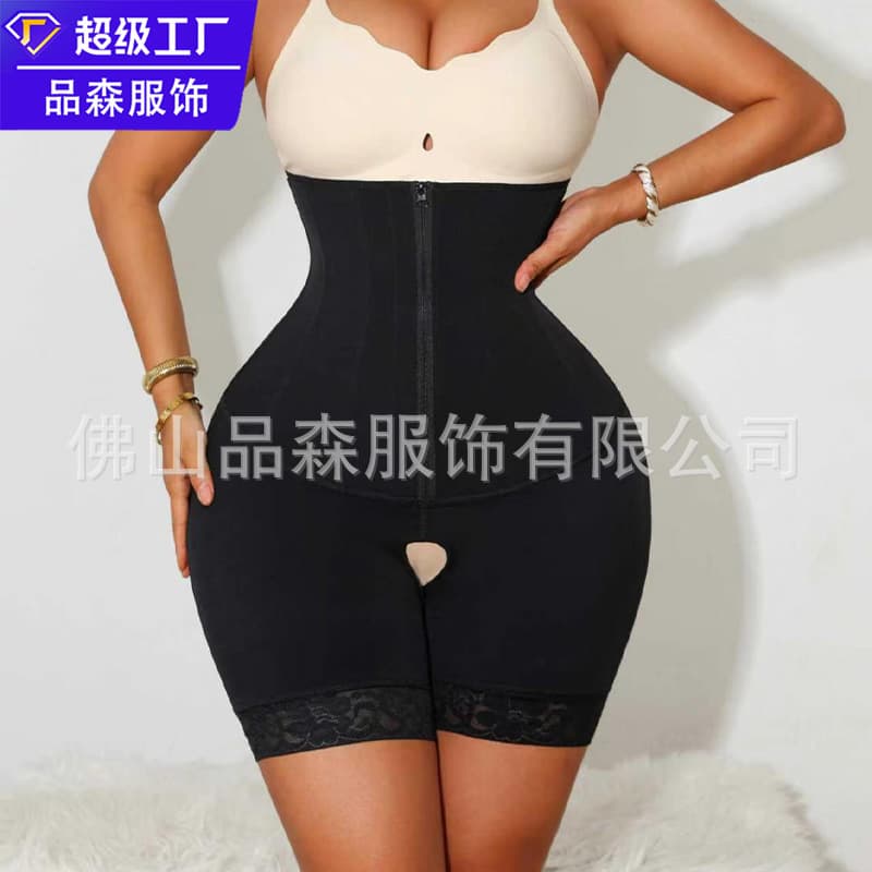 New Cross-border Bestseller Shapewear Pants Tummy Control Pants with Open Crotch Slimming Waist Body Shaping Pants
