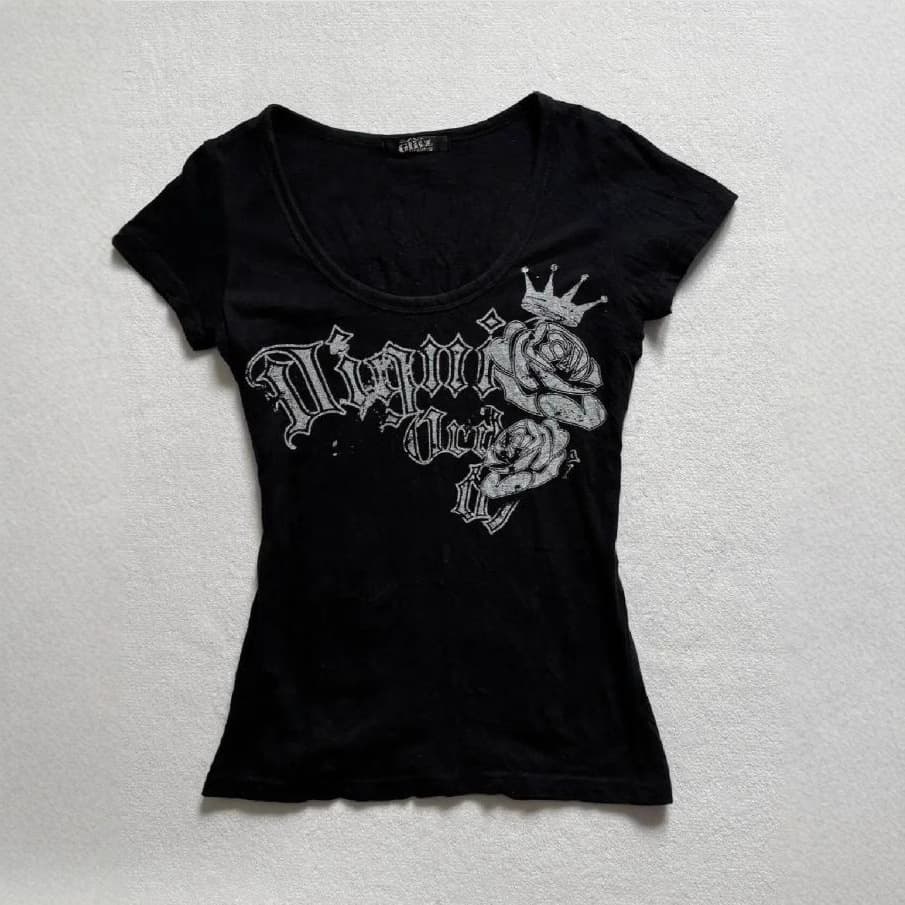 2025 Summer New European and American Export Cross-border Sexy Vintage Slim Fit American Style T-Shirt Short Sleeve Top