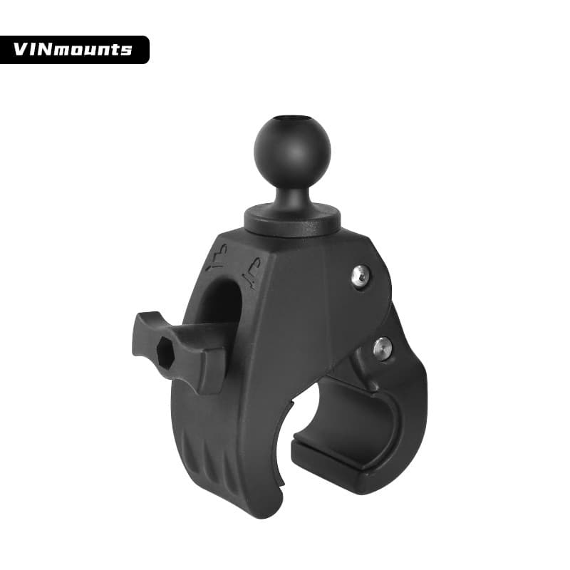 Motorcycle handlebar quick-release clamp bracket is compatible with 26-53 pipe diameter and adapts to RAM 1-inch ball head mobile phone round pipe bracket