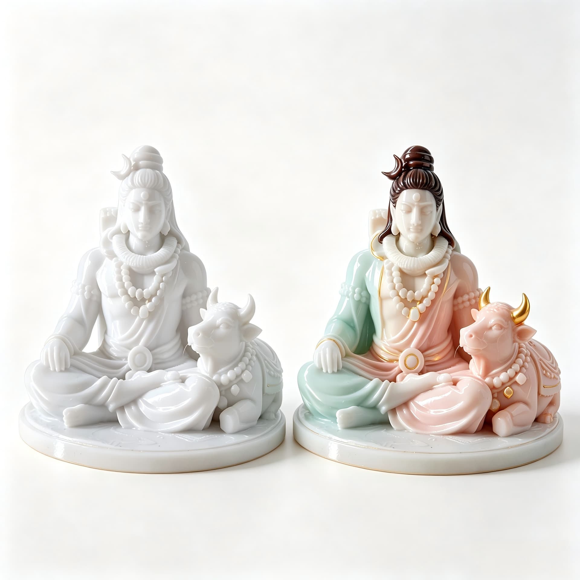 Cross-border hot-selling 3D printed white mold can be colored to simulate the entrance hall statue, simulated decorative crafts, blind box gifts, and souvenirs