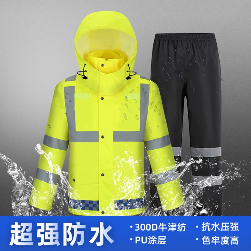 MAM-Safety Split Raincoat Adult Men's Rain Jacket and Pants Set Workwear Outerwear