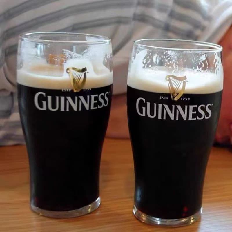 Guinness special craft beer cup, Irish stout pint cup, thickened crystal glass draft beer cup 550