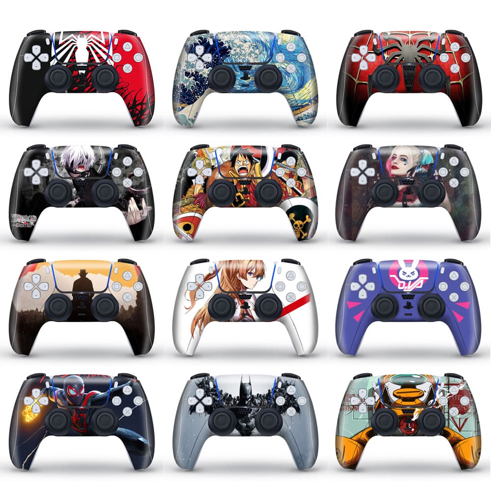 PS5 Game Controller Anime Sticker, Full Wrap for Disc and Digital Edition, Drop Shipping