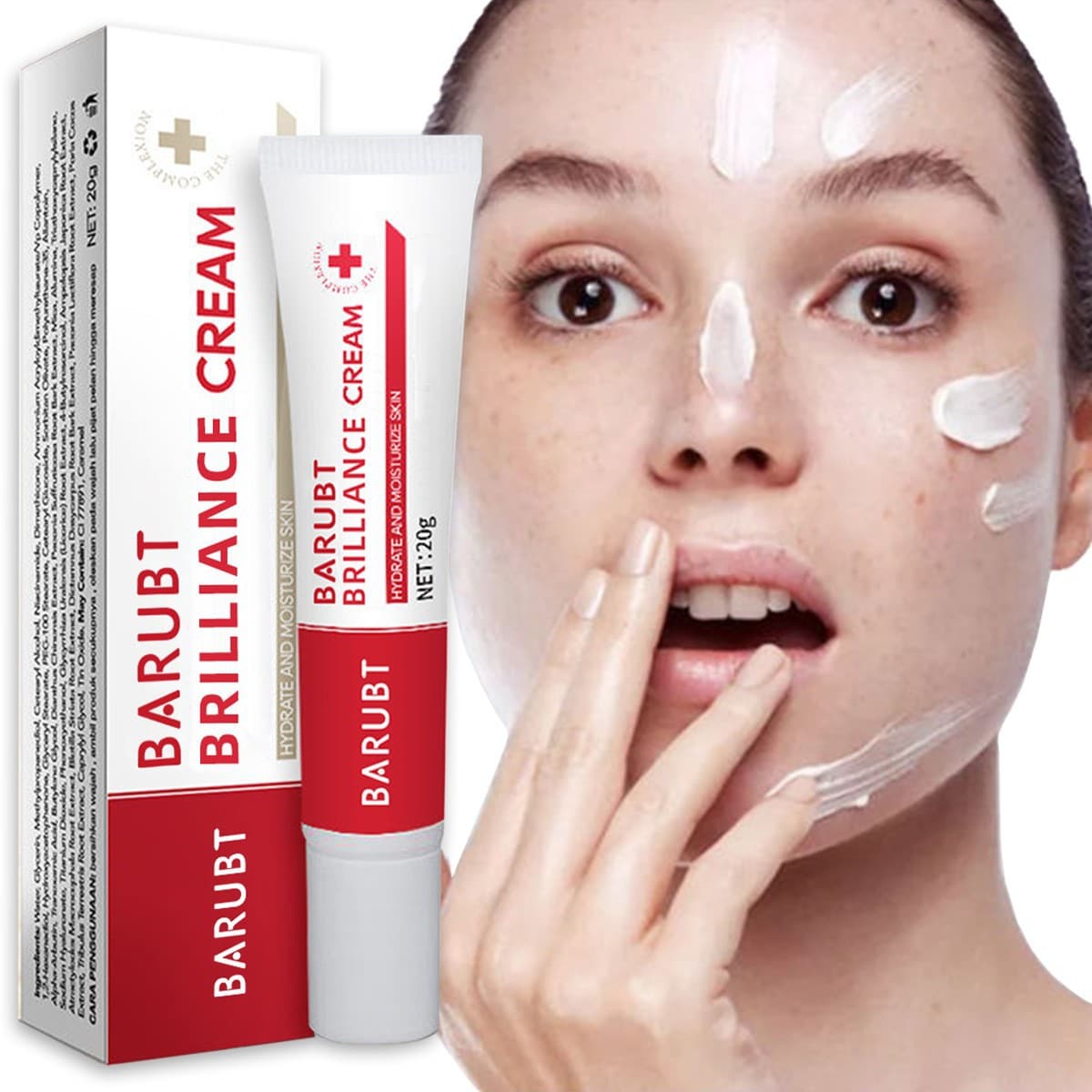 Barubt Cross-Border Whitening Cream Brightening Cream Face Cream Improves Sun Spots, Freckles, Smoothes Skin, Fades Spots and Removes Cream
