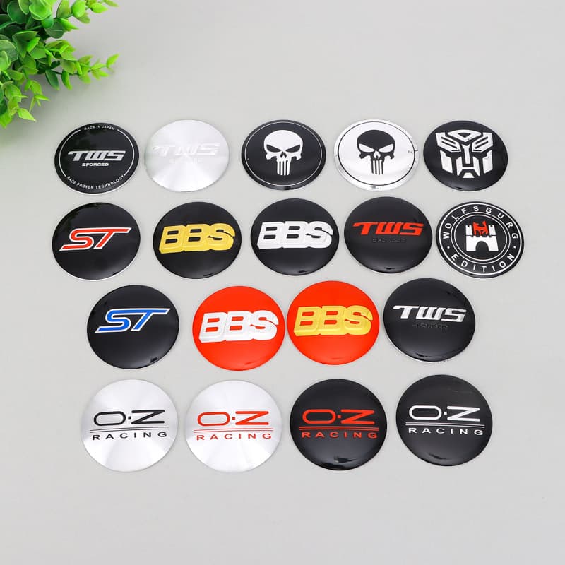 Custom Car Hubcap Metal Hubcap Car Personalized Decorative Sticker 3D Wheel Cover Printable Logo