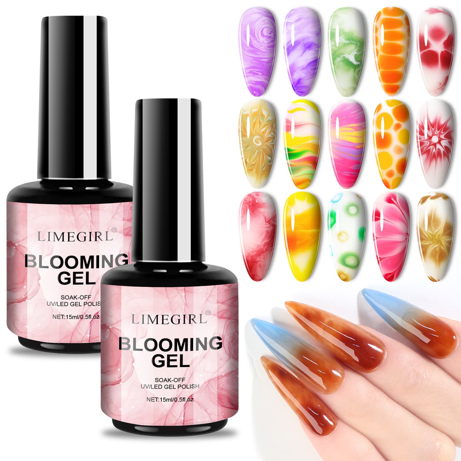Cross-border Quick Blending Gel Nail Art Special Blush Gradient Rapid Blending Liquid Salon Nail Color Gel Functional Gel