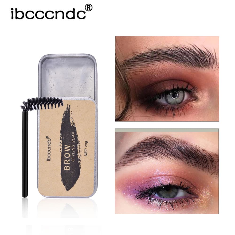 Cross-border IBCC Eyebrow Styling Soap, Export Best-Selling Clear Eyebrow Soap for Natural Brow Styling, Portable Waterproof Eyebrow Wax