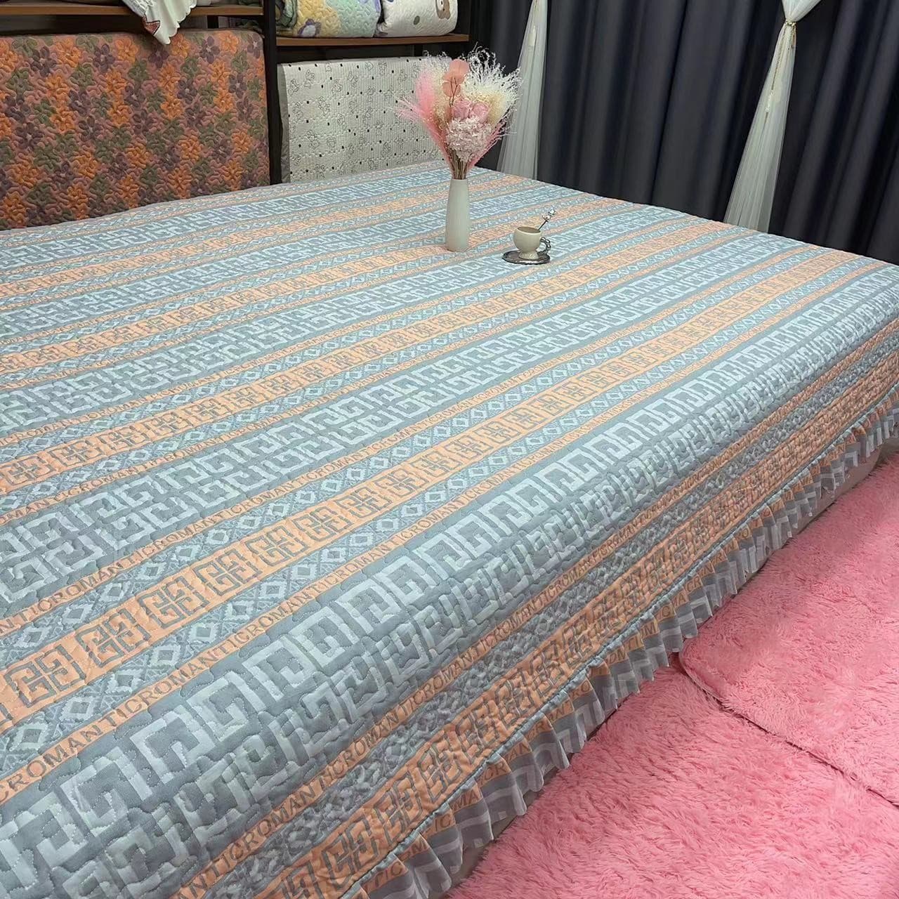 New Light Luxury Four-Season Double-Sided Bed Cover for High-End Rural Kang Bed and Large Tatami Mat