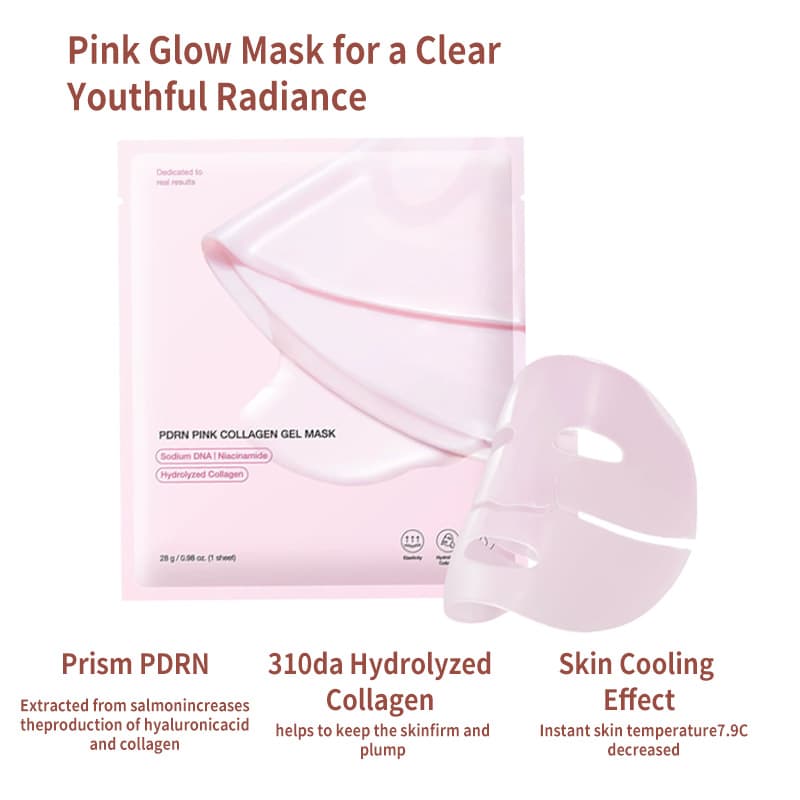 Best-selling PDRN PINK COLLAGEN GEL MASK Jelly Split Mask Pink Collagen Mask