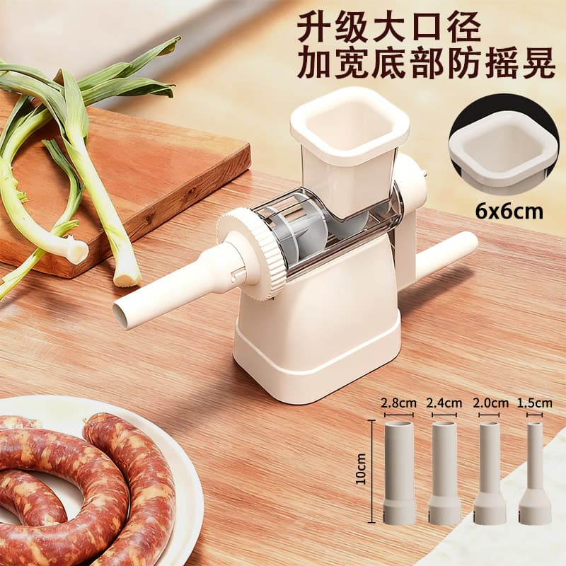 Factory Wholesale Manual Sausage Stuffer for Home, Sausage Maker with Sheep Casing for Sausages and Salami