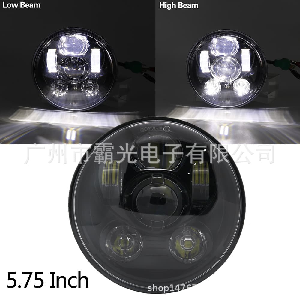5.75-inch Harley Front LED Headlight 45W Harley Motorcycle Modified Headlight