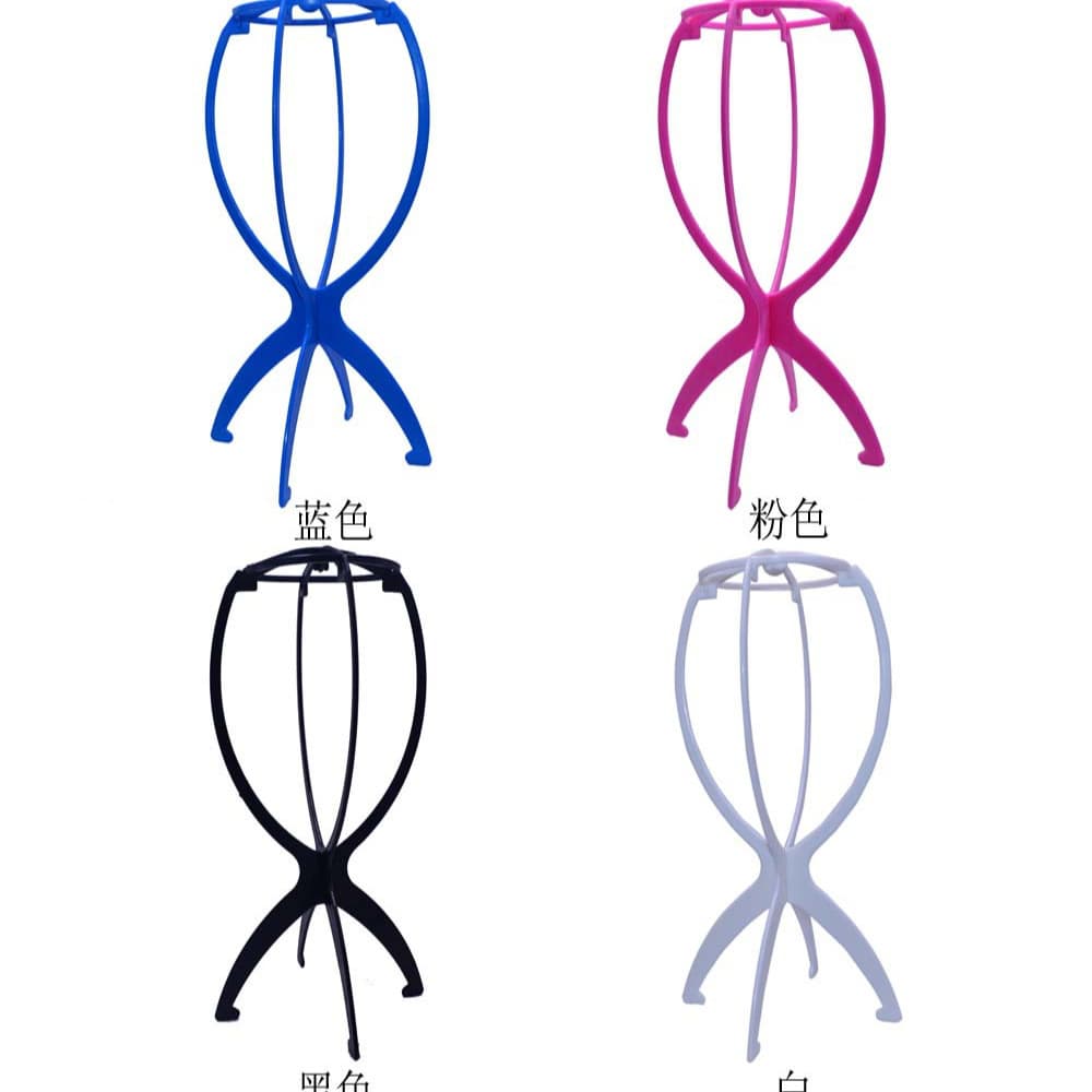 Wholesale Wig Accessories Plastic Wig Stand Head Cap Frame Stand Four Colors Available
