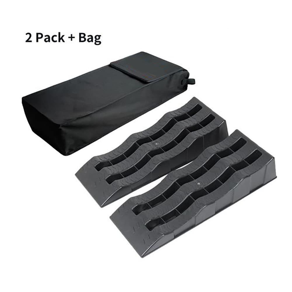 In-stock Free Shipping with Package, RV Three-step Plastic Car Ramp, Tire Chock for Parking