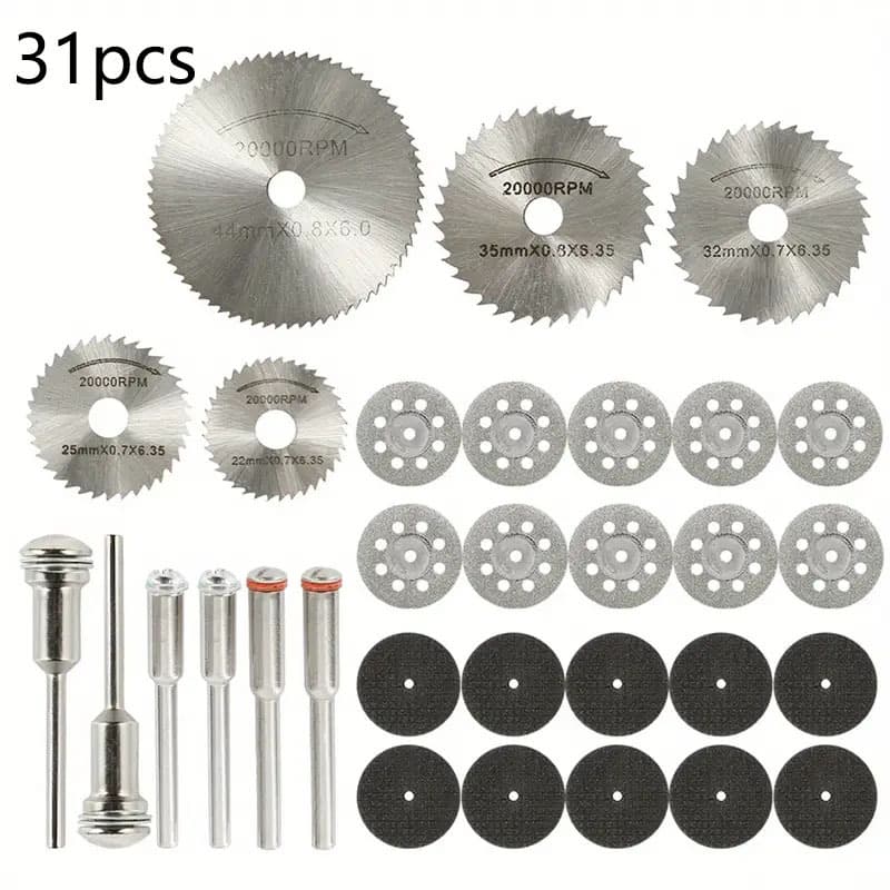 Cross-border High-Speed Steel Woodworking Circular Saw Blade Resin Double Mesh Saw Blade Set Diamond Cutting Disc Grinding Electric Grinder Accessories