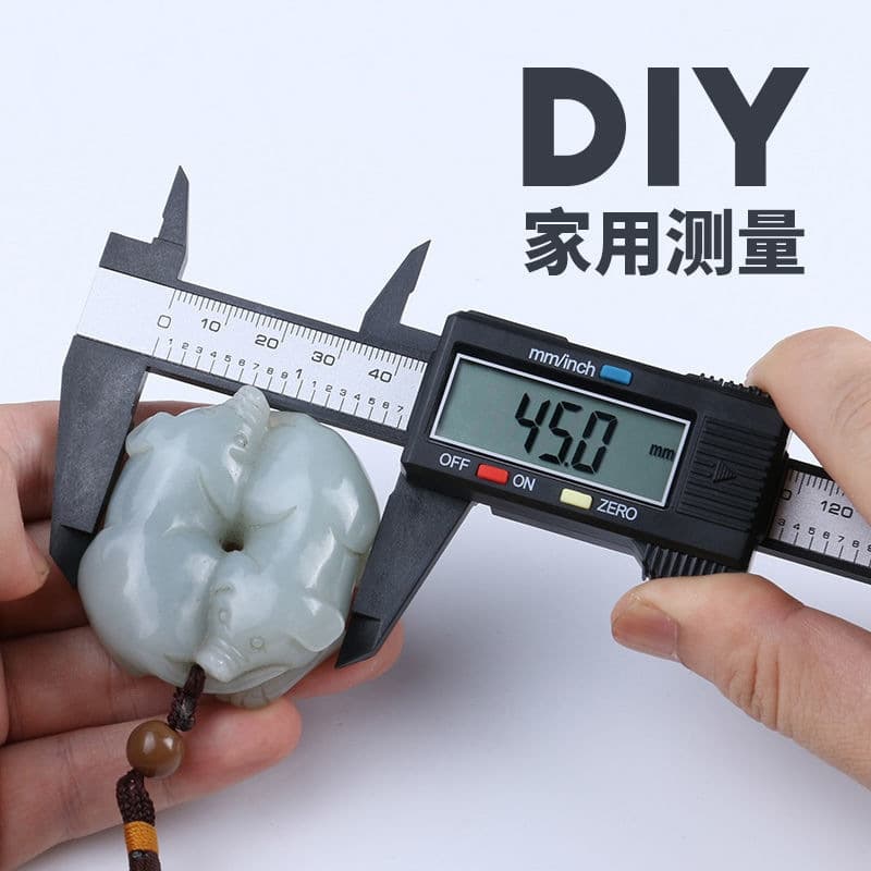 Cross-border digital display vernier caliper household small bracelet jade ornaments jewelry jade plastic electronic small caliper