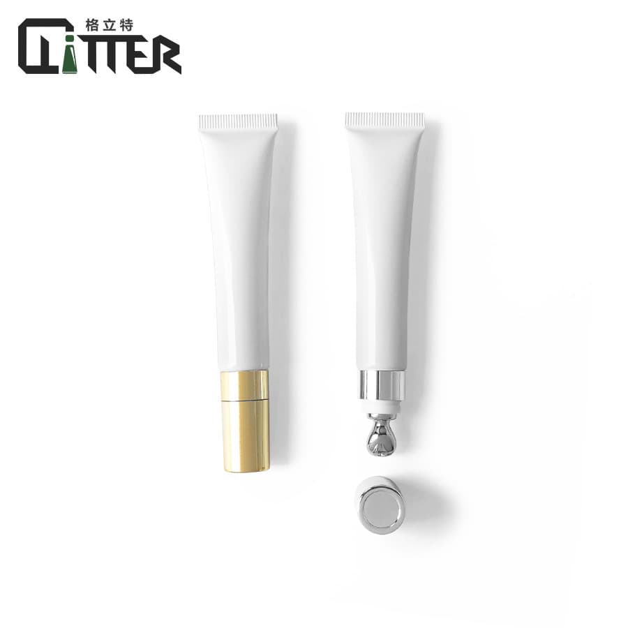 Ready-to-ship 10 15 20g/ml Zinc Alloy Massage Head High-end Cosmetic Packaging Refill Empty Bottle Eye Cream Essence Printing