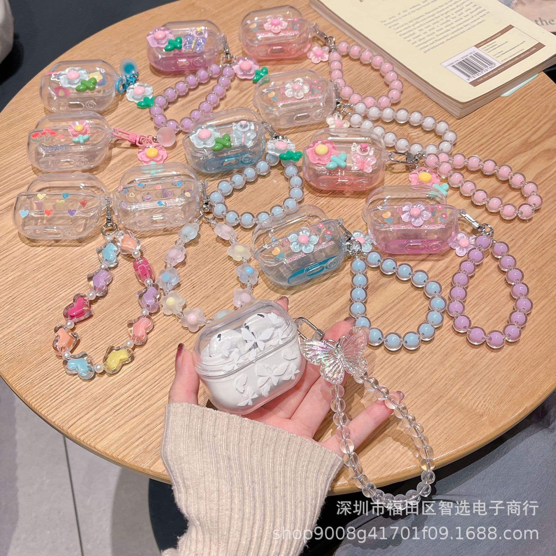 Suitable for Samsung Galaxy Buds3 headphone set cartoon diy flower pendant buds3pro wireless Bluetooth software