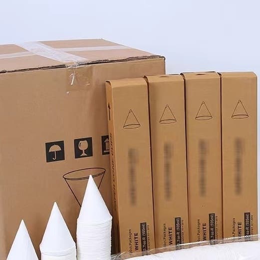 3.7oz conical paper cup, biodegradable paper cup, thickened triangular paper cup, pointed bottom cup holder, airport universal model