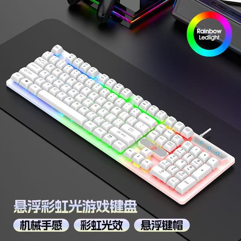 K5 Illuminated Mechanical Keyboard USB Wired Universal for Laptop Computer Gaming Keyboard Mouse Keys RGB Gaming Keyboard