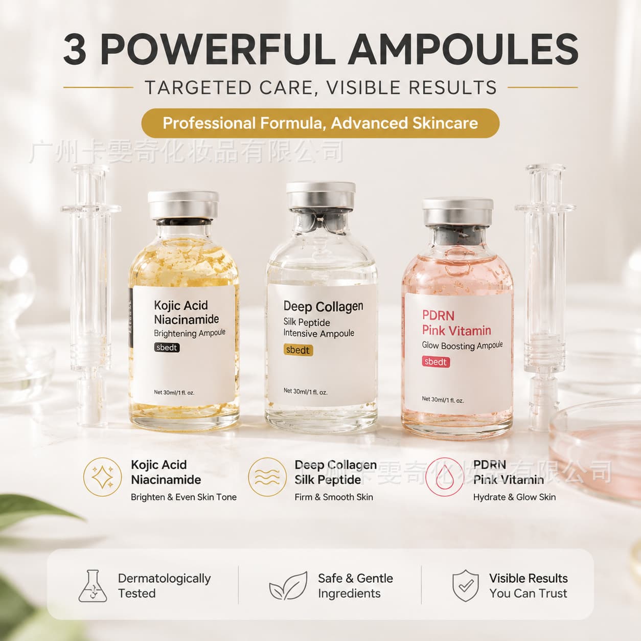 Cross-border Kojic Acid Ampoule Kojic Acid Niacinamide Brightening Ampoule Essence Turmeric Brightening Essence
