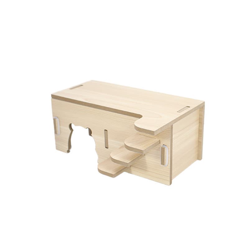 Hamster hiding platform, golden hamster landscaping supplies, waterproof stairs, two-story staircase for living room, double small