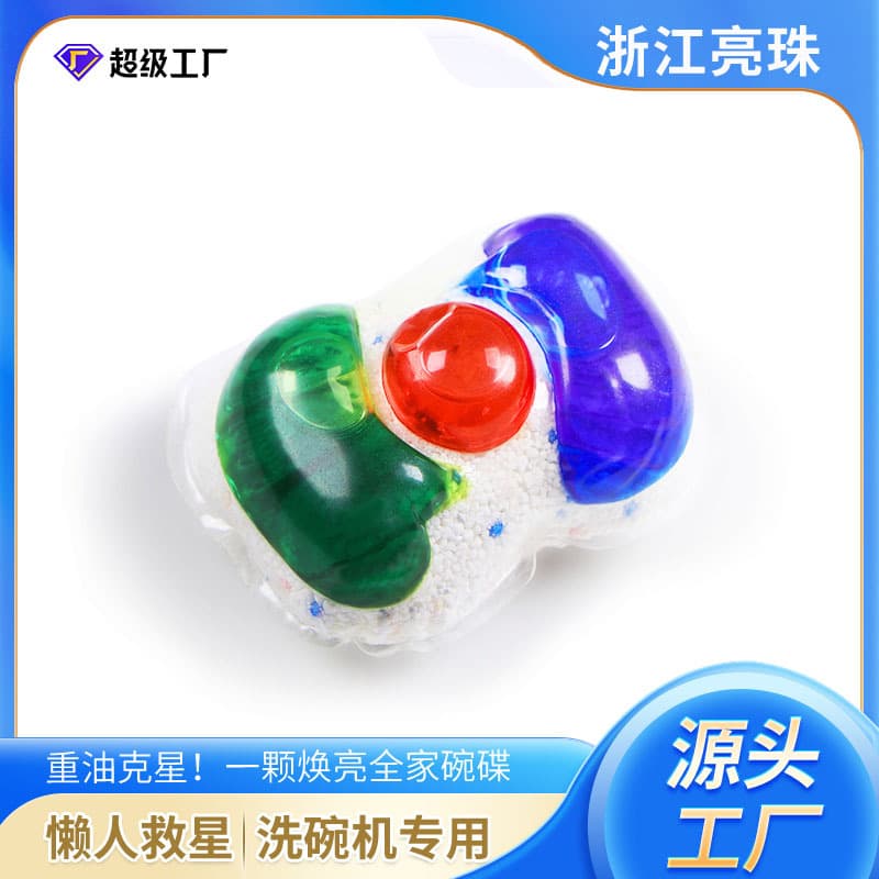 3D Dishwasher Pods with Powder-Liquid Combination for Heavy Grease and Scale, Ultra Clean