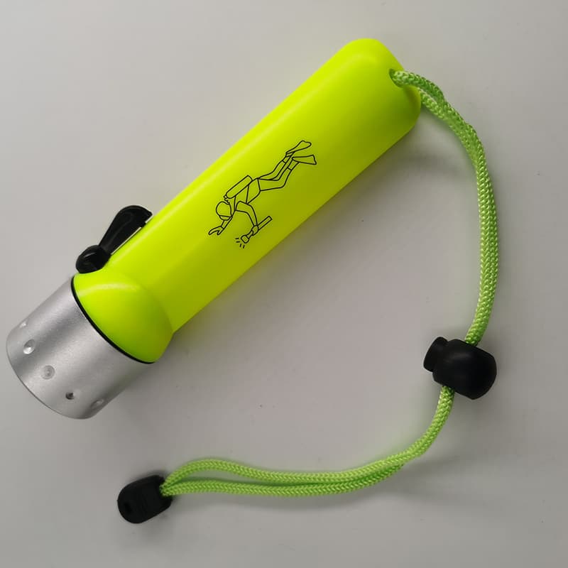 Ordinary Dry Battery Diving Light, Large Rain Work, Underwater Fish Catching Work, Strong Light Diving Light, Dry Water Dual-Use Flashlight