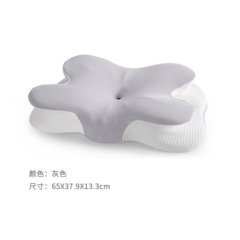 Slow Rebound Memory Foam Neck Support Pillow Ergonomic Cervical Pillow for Side Sleeping Butterfly Shape Memory Pillow Wholesale