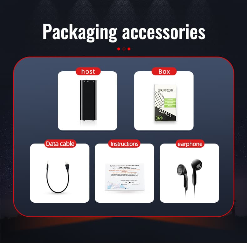 Factory Cross-border New M28 Noise-Canceling Voice-Controlled HIFI MP3 E-book AI Smart Student Voice Recorder MP4