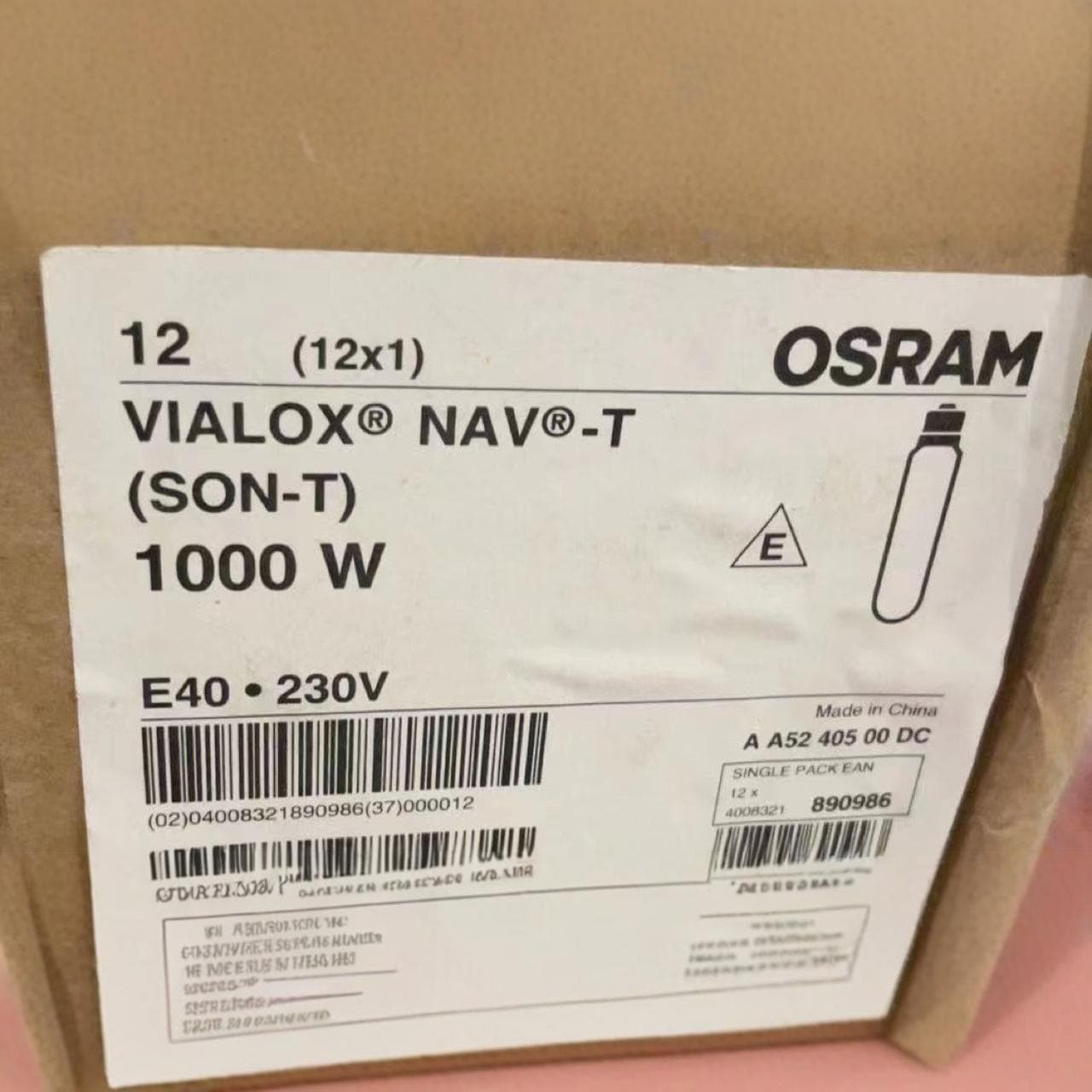 Osram NAV-T 1000W High-Pressure Sodium Lamp