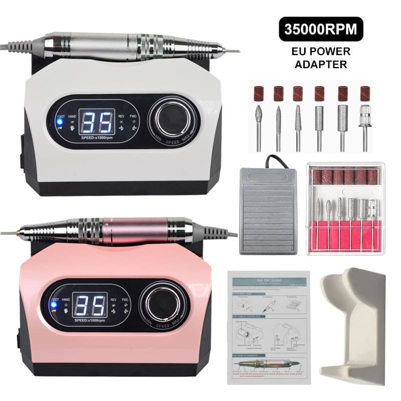 Cross-border High Power Nail Drill Anti-Vibration Electric Nail File Professional Nail Drill for Nail Removal
